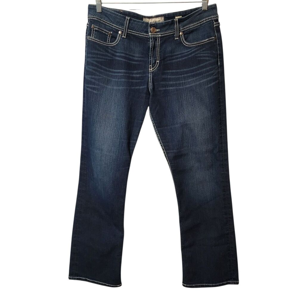 Buckle Women's Dark Blue Boot Cut Jeans